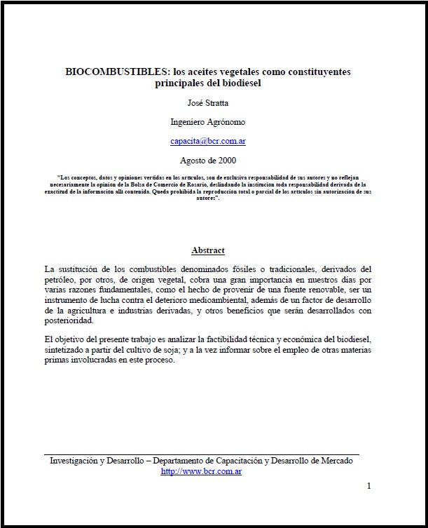 Biocombustibles líquidos