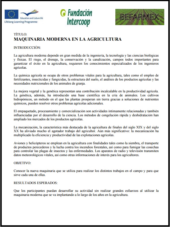 Maquinaria agrícola